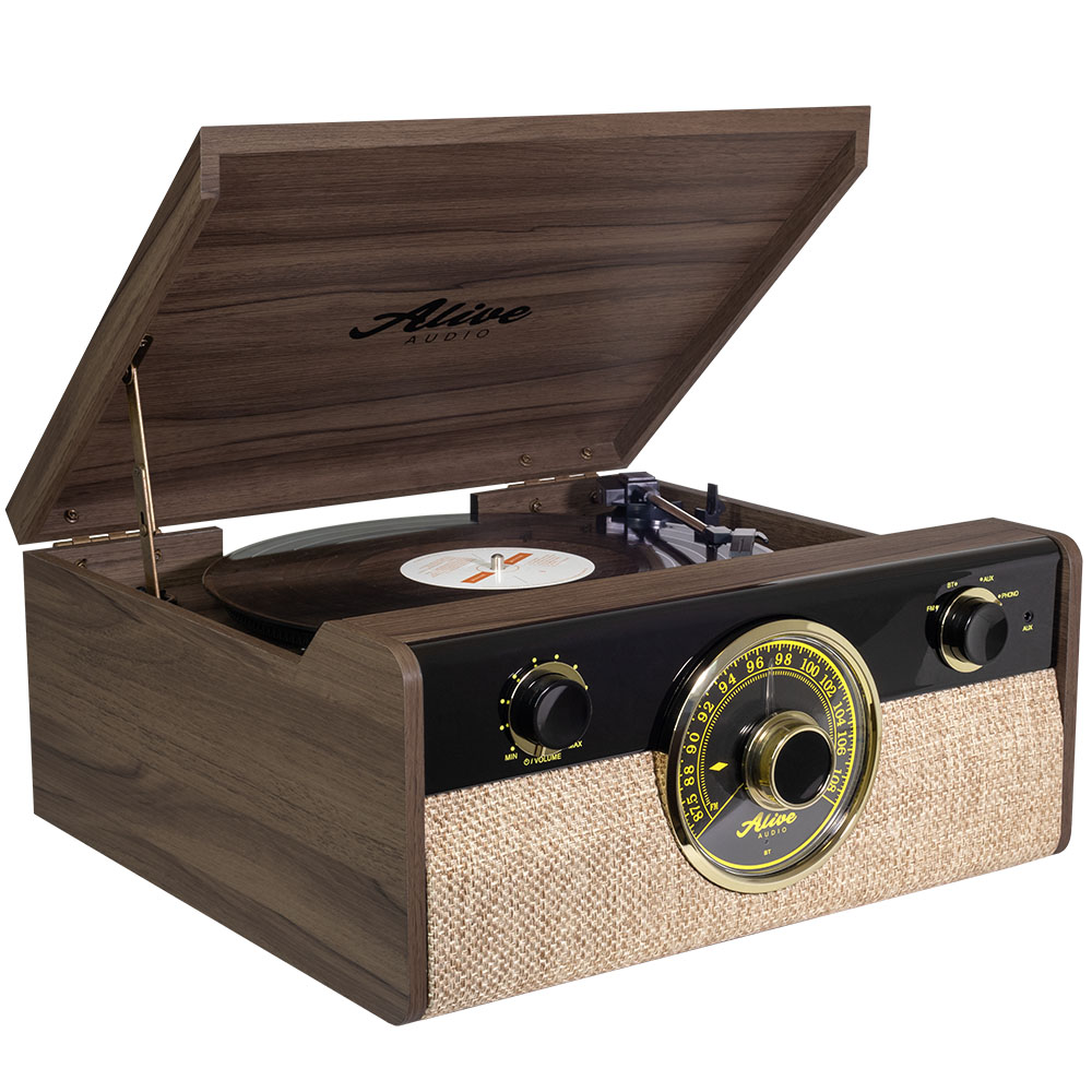 Купить виниловый проигрыватель alive audio fusion dark wood c bluetooth и  fm-радио в интернет-магазине musicroom.ru | Цены, обзоры, доставка по  России, Беларуси и Казахстану